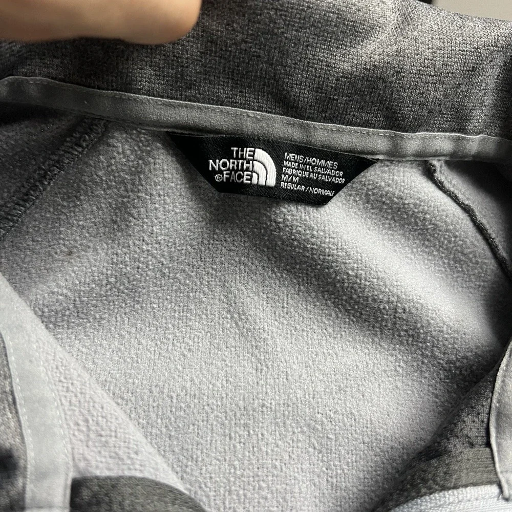 The North Face Canyonlands Jacket Mens Medium Gray 1/4 Zip Hiking Outdoor‎